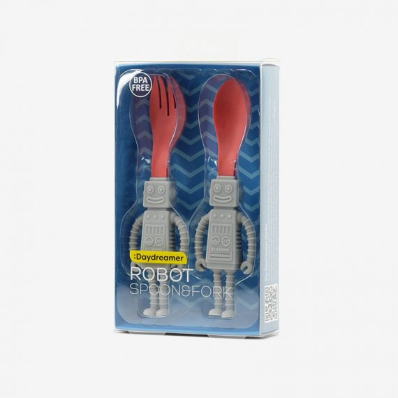 robot spoon & fork packaging